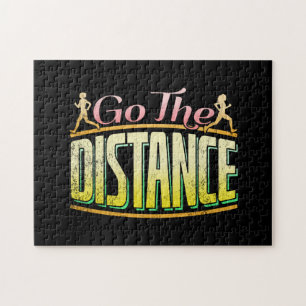 Lange afstand vrouwen — marathonloper legpuzzel