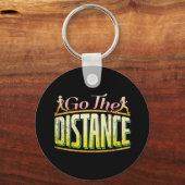 Lange afstand vrouwen — marathonloper sleutelhanger (Voorkant)