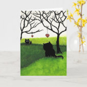 Lange Afstands Liefde - Je misten Kaart (Gele Bloem)