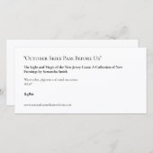 Lange Art Show Display Kaarten Labels (Voorkant / Achterkant)