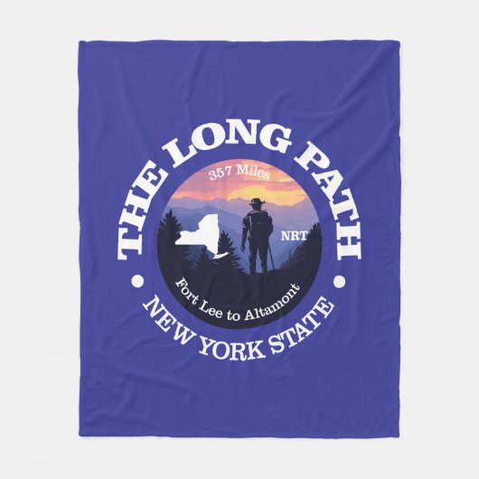 Lange baan (rd2) fleece deken (Voorkant)