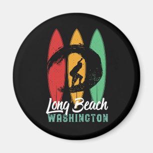 Lange band Washington Retro Surfing Magneet