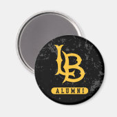 Lange beach state Alumni Distress Magneet (Voorkant / Achterkant)