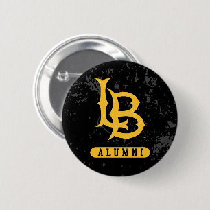 Lange beach state Alumni Distress Ronde Button 5,7 Cm