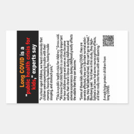 Lange Covid bij kinderen papieren stickers