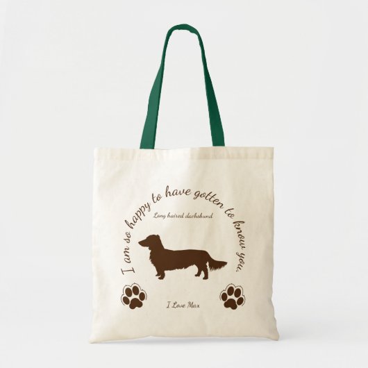 Lange dachshundtas voor jou en je hond ト ト tote bag (Voorkant)