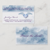 L'ange de 15h10 de LUK s'envole le carte de visite (Devant / Derrière)