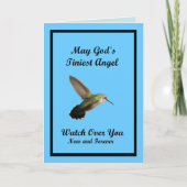 L'ange de colibri de Dieu - Carte intérieure vide (Devant)