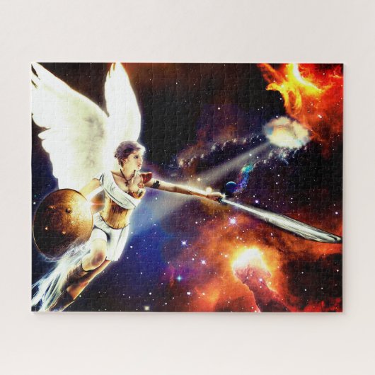 L'ange de l'espace imaginaire art puzzle (Horizontal)