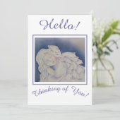 L'ange dormant Penser à votre carte de vacances (Debout devant)