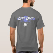 Lange duik: Angler T-shirt - Donker (Achterkant)
