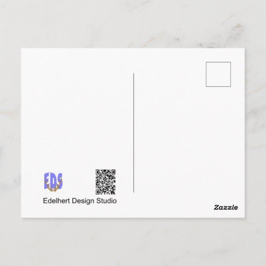 Lange-eared Uil Dank u Briefkaart (Achterkant)