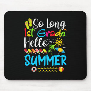 Lange eerste graad Hallo zomerdag op school. Muismat