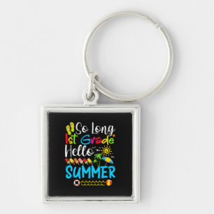 Lange eerste graad Hallo zomerdag op school. Sleutelhanger
