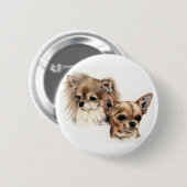 Lange en gladde mantel ronde button 5,7 cm (Voorkant /achterkant)