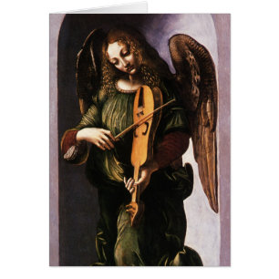 L'ange en vert jouant de la vielle de Léonard de V