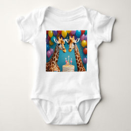 **"Lange feesten: een Giraffe verjaardagsbash"** Romper