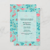 Lange Flamingo's Uitnodigingen (Voorkant / Achterkant)