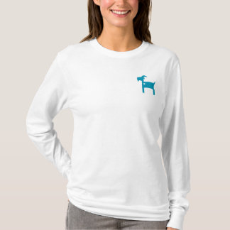 Lange geslepen witte SOM T-Shirt (Feminine Cut)