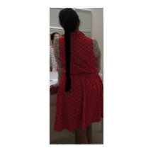 Lange haarreflectie in spiegel