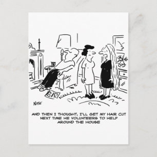 Lange haarstijl Geen haircut- of haarstijl Briefkaart