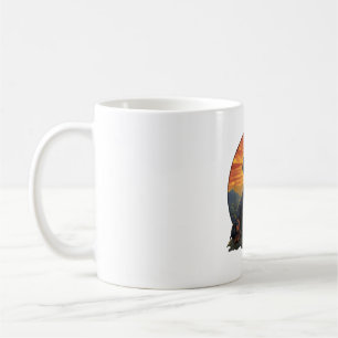 Lange Haired Dachshund huisdier lover retro Koffiemok
