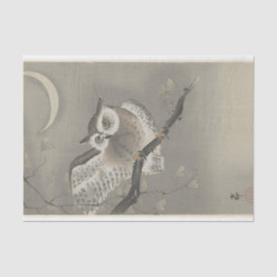 Lange havermout in Ginkgo door Ohara Koson Tissuepapier