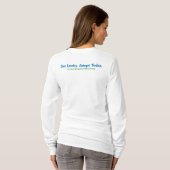 Lange hoes van T-Shirt voor vrouwen (Achterkant volledig)