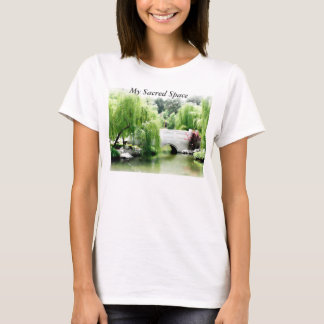 Lange hoes Yoga T-Shirt, mijn heilige ruimte T-Shi T-shirt