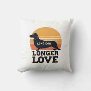 Lange Hond Langere Liefde Vintage Dachshund Zonson Kussen