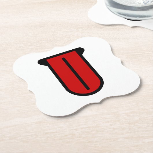 Lange 👅 kartonnen onderzetters (Gekanteld)