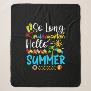 Lange Kindergarten Grade Hallo Summer Sherpa Deken