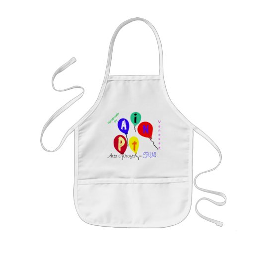 Lange Kunst en ambachtelijke schilderende ballonne Kinder Schort (Voorkant)