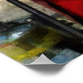 Lange ladder voor brandveiligheid poster (Hoek)