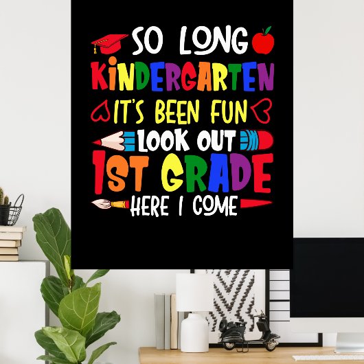 Lange leraar eerste klas poster (Thuiskantoor)