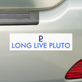 LANGE LEVENDE PLUTO - Gepersonaliseerd Bumpersticker (Op auto)