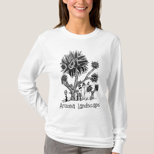 Lange mouw AZ Landschap T-Shirt (Voorkant)