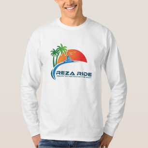 Lange mouw zonder achtergrond t-shirt