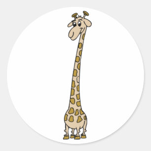 Lange nek Giraffe Ronde Sticker