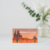 Lange opname van woestijnlandschap visitekaartje