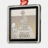 Lange reis metalen ornament (Links)