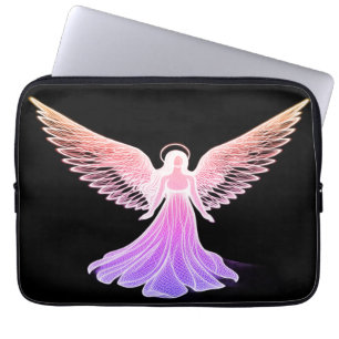 L'ange rose sur une housse d'ordinateur Sac d'élec