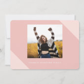 LANGE SCHADUWCONGRATEN VOOR DE AFSTUDEERDER BLUSH KAART (Achterkant)