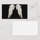 L'ange s'envole des cartes de visite de chrétien (Devant / Derrière)