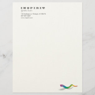 Lange Shofar - regenboog Briefhoofd Sjabloon