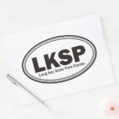 lange sleutel ovale sticker (Envelop)