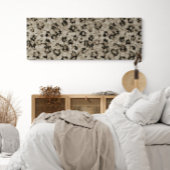 Lange smalle moderne bloemendoek gewikkeld canvas afdruk