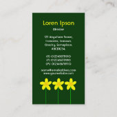 Lange stengel Bloem II - DK Groen Visitekaartje (Achterkant)