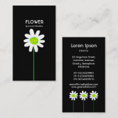 Lange stuurventilator - zwart visitekaartje (Voorkant / Achterkant)