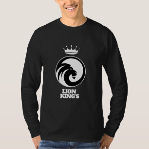 Lange T-Shirt Black White Lion King
